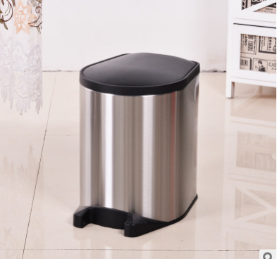 高档会议室家居垃圾桶 不锈钢电感应卫生清洁果皮纸屑垃圾桶批发