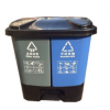 温州/丽水/金华 双色单个双桶，加厚塑料垃圾桶大号40 20L分类桶