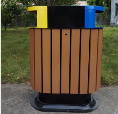 钢木分类垃圾桶 户外环保设备 不锈钢木桶 批发厂家