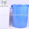 供应 环保加厚塑胶铁柄水桶 食品级160L圆形带盖带把手垃塑料水桶
