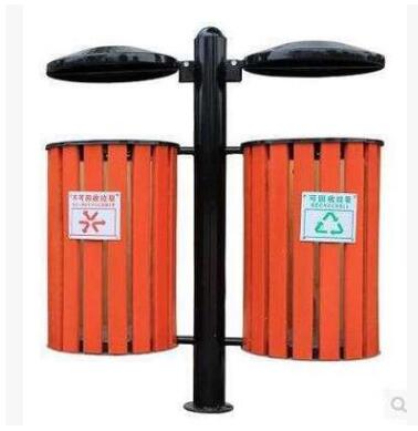 户外垃圾桶不锈钢双桶 小区环卫不锈钢桶 室外分类不锈钢垃圾桶