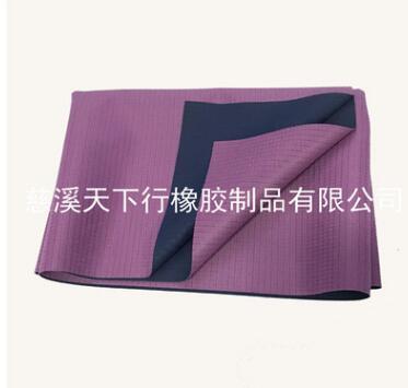 1MM毛巾布复合橡胶瑜伽垫防滑瑜伽铺巾 环保生产厂家