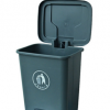 灰色脚踏垃圾桶 70L 生活塑料垃圾桶 满20件湖南省内包邮