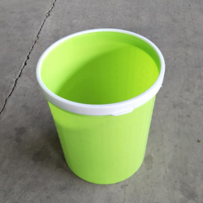 中小型室内垃圾桶优质环保PP塑料收纳桶多色带压圈纸篓