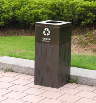 厂家直销 优质户外垃圾桶 环卫环保社区不锈钢垃圾桶 果皮箱定制