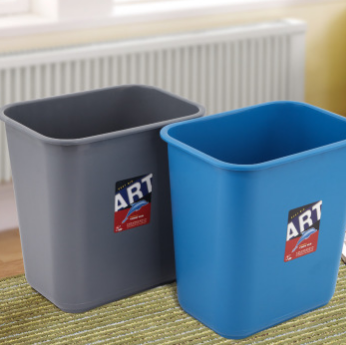 加厚塑料15L方形垃圾桶 家用厨房卫生间无盖卫生桶收纳桶批发
