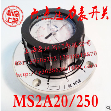 上海宏柯MS2A20/250 六点压力表开关 液压表 多点测压 动力单元