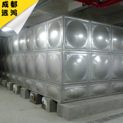 不锈钢焊接水箱 四川成都304不锈钢隔膜膨胀生活消防方形水箱水塔
