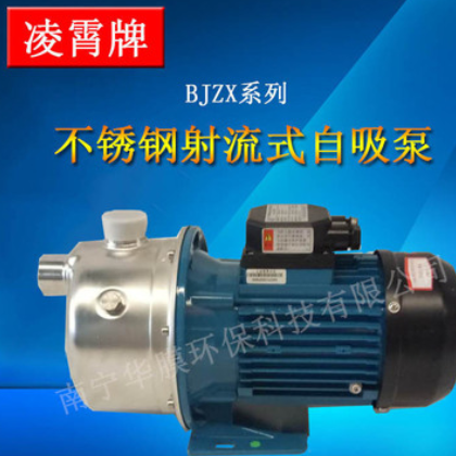 现货供应 广东凌霄泵BJZ系列家用304不锈钢射流式吸水泵高扬程泵
