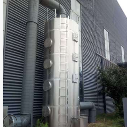 厂家定制不锈钢喷淋塔除尘废气处理净化洗涤塔圆形方形设备喷淋塔