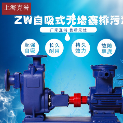 自吸无堵塞排污泵ZW200-300-25不锈钢耐腐蚀排污泵化粪池污水泵