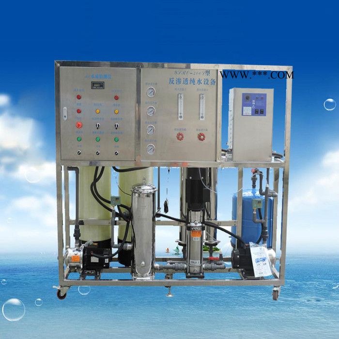供应绿点0.5吨/小时变频臭氧RO反渗透纯水设备 不锈钢纯水机