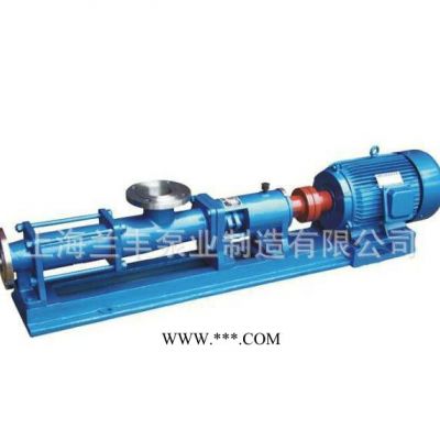 专业生产厂家 上海兰丰 G60-2 高粘度介质传输单螺杆泵  1.2Mpa压力  污泥污水设备配套专用泵
