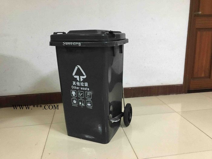 青岛加厚脚踏塑料分类垃圾桶环卫垃圾桶**