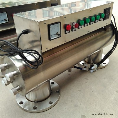 浙江淡水鱼苗管道式天润TR-UVC-K1200紫外线消毒器电子水处理设备