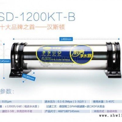 汉斯顿HSD-1200KT-B净水处理设备，净水器OEM，净水器加盟