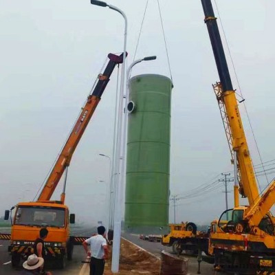 一体化泵站 玻璃钢提升泵站 泵井污水雨水处理设备-河北利安