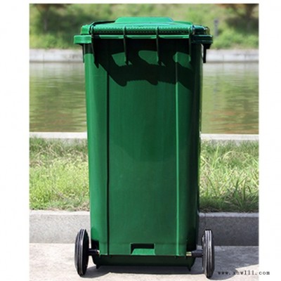 龙泰LT66塑料垃圾桶 户外挂车垃圾桶 120L/240L垃圾桶厂家